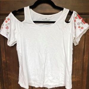 American Eagle Cold Shoulder Tee, size XS